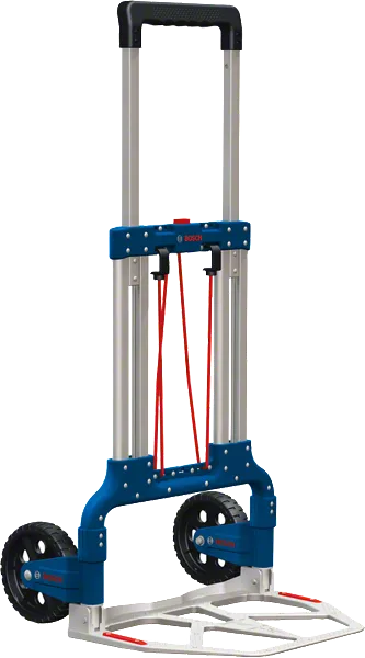 Bosch铝制 Caddy 可折叠手推车，方便运输。.