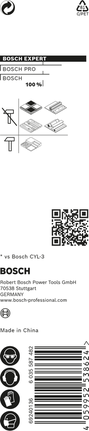 Bosch EXPERT HEX-9 多功能钻头 3×45×90 毫米。.