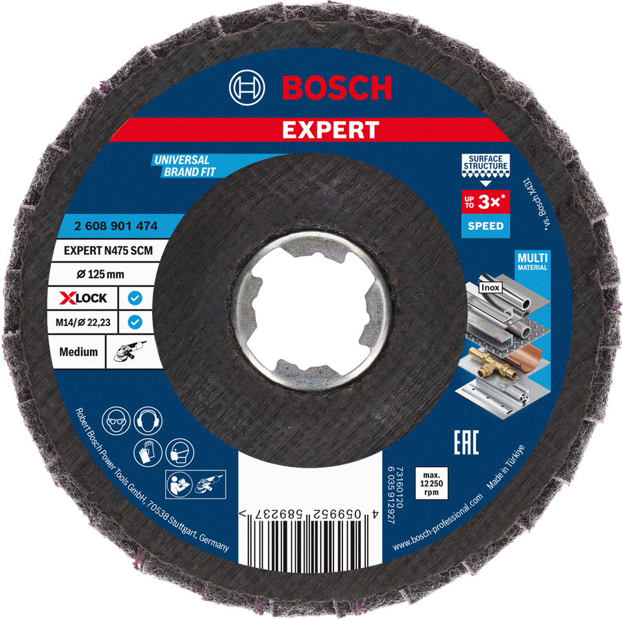 Bosch EXPERT N475 SCM X-LOCK 中型 125 毫米圆盘。.