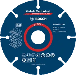 Bosch EXPERT 多材料硬质合金切割片 110x20mm。