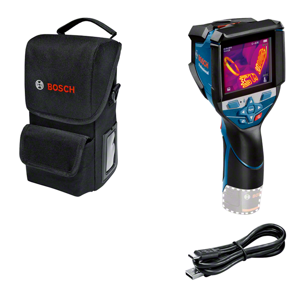 BoschGTC 600 C 热像仪配有外壳和 USB 线。.