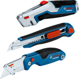 Bosch三件套多功能刀套装，配有符合人体工程学的握把。.