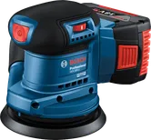 BoschGEX 185-LI 随机轨道砂光机，配有 125 毫米垫。.