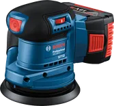 BoschGEX 185-LI 随机轨道砂光机，配有灰尘过滤器。.