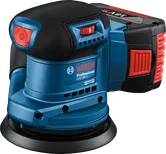 BoschGEX 185-LI 随机轨道砂光机，配有 125 毫米垫。.