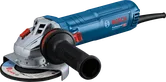 BoschGWS 12-125 S 角磨机配有符合人体工程学的侧手柄。.