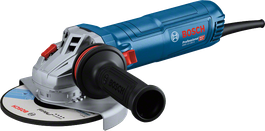 BoschGWS 12-150 S 角磨机配有符合人体工程学的手柄。.