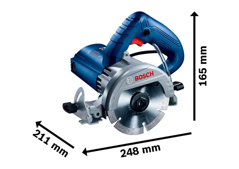 BoschGDC 140 金刚石瓷砖切割机，设计紧凑。.