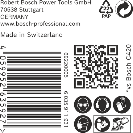 BoschEXPERT C470 砂纸包装。.