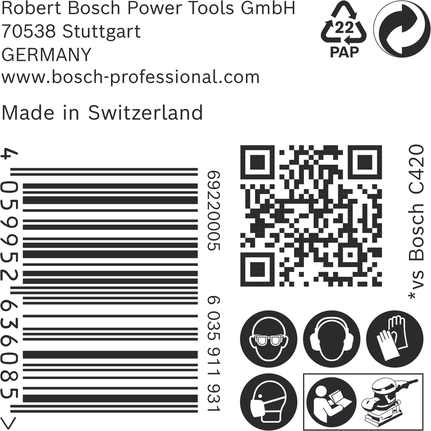 BoschEXPERT C470砂纸包装.