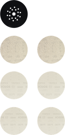 Bosch EXPERT M480 打磨网套装 225 毫米，7 件套。.