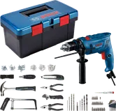 BoschGSB 600 钻头套装，配有工具箱和配件。.