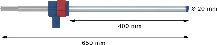 BoschEXPERT SDS Clean max-8X 锤钻头 20x400x650 毫米.