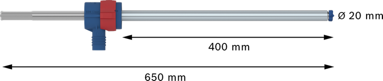 BoschEXPERT SDS Clean max-8X 锤钻头 20x400x650 毫米.