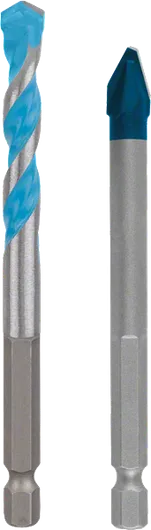 适用于硬陶瓷的Bosch EXPERT HEX-9 钻头套装。.