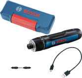 BoschGo 3 无绳螺丝刀，配有盒子和 USB 线。.