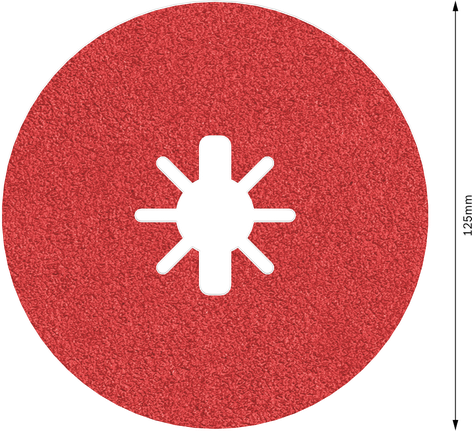 Bosch PRO R780 X-Lock 纤维盘 125 毫米 粒度 60。.