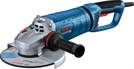 BoschGWS 27-180 PR 角磨机配有符合人体工程学的手柄。.