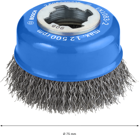 Bosch PRO Metal clean X-Lock 杯刷，75 毫米，适用于研磨机。.