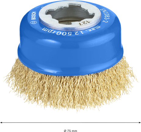 Bosch PRO 金属清洁杯刷 75 毫米 X-LOCK。.