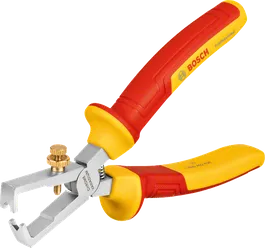 带有绝缘手柄的BoschVDE 通用剥线钳。.