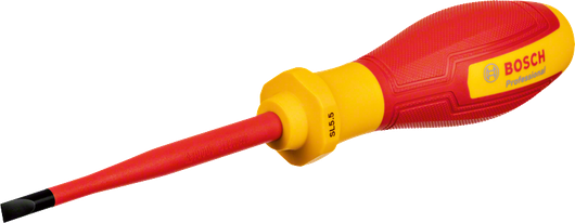 用于电气工作的Bosch VDE SL5.5 绝缘螺丝刀。.