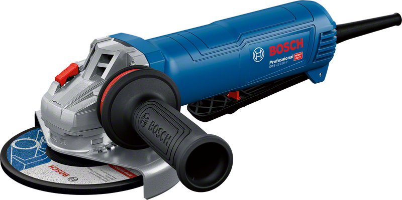 BoschGWS 12-150 P 角磨机，配备符合人体工程学的手柄.