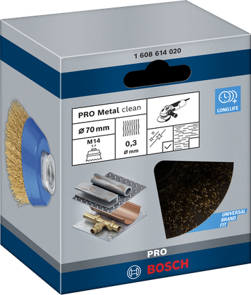 BoschPRO 金属清洁杯刷 70×0.30 毫米.