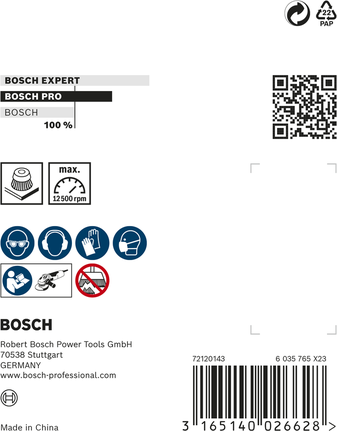 Bosch PRO 金属重型杯刷 75 x 0.5 毫米，螺纹。.