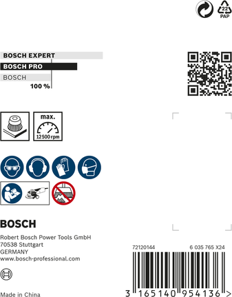 Bosch PRO Metal 重型 X-Lock 杯刷 75 x 0.5 毫米。.