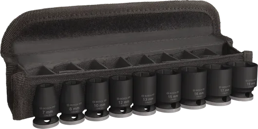 BoschPRO 冲击套筒组 3/8 英寸 9 件套（盒装）.