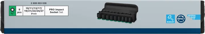 BoschPRO 冲击套筒组 1/2″ 9 件套.