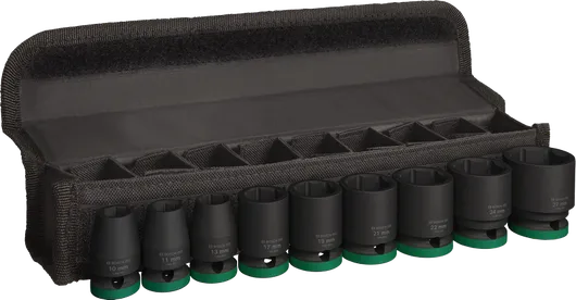 BoschPRO 冲击套筒组 1/2 英寸，盒装 9 件。.