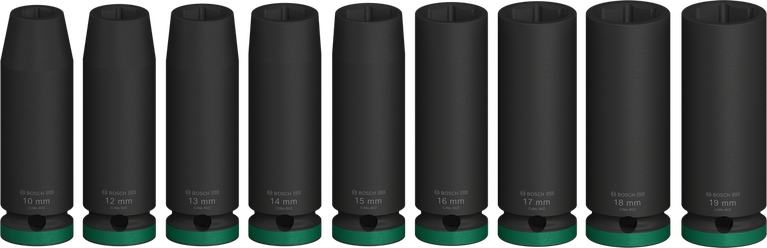 Bosch PRO 冲击套筒组 1/2 英寸深 9 件。.