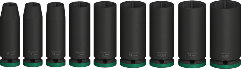 Bosch PRO 冲击套筒组 1/2 英寸深 9 件。.