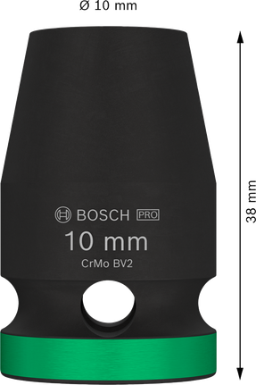 Bosch PRO 冲击套筒 1/2 英寸 10 毫米标准。.