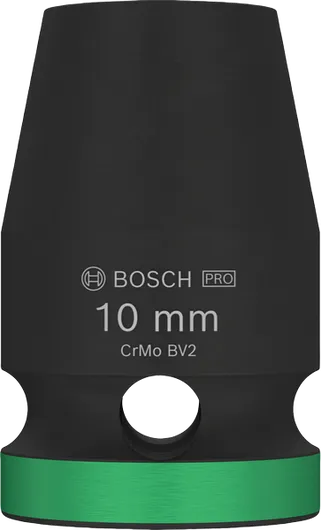 BoschPRO 冲击套筒 1/2 英寸 10 毫米，带绿色环.