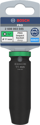 BoschPRO 冲击套筒 1/2 英寸，深度 11 毫米.