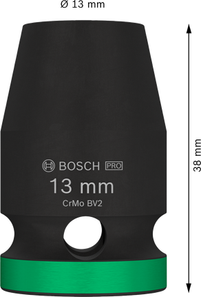 Bosch PRO 冲击套筒 1/2 英寸 13 毫米，长度 38 毫米。.