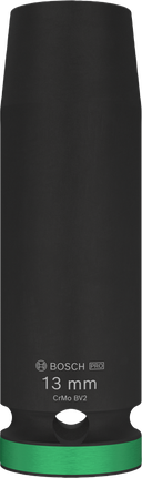 Bosch PRO 冲击套筒 1/2" 13 毫米深，黑色表面。.