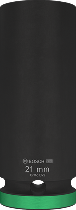 Bosch PRO 冲击套筒 21 毫米深，1/2 英寸驱动。.