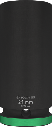 Bosch PRO 冲击套筒 1/2" 24 毫米深套筒。.