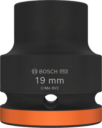 BoschPRO 冲击套筒 3/4 英寸 19 毫米，带橙色环。.