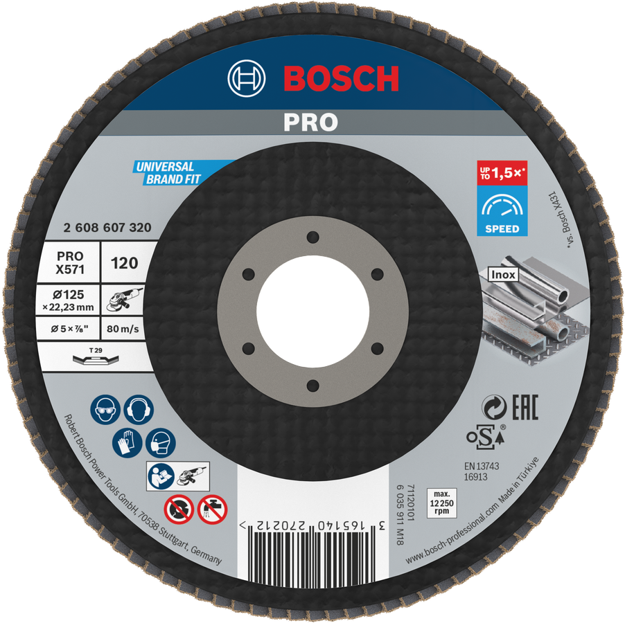 Bosch PRO X571 翻板轮角度 125 毫米 G120。.