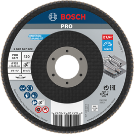 Bosch PRO X571 翻板轮角度 125 毫米 G120。.