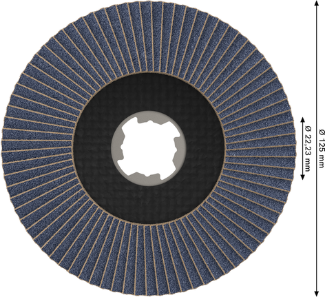 BoschPRO X571 斜角砂轮片 125mm G40 X-Lock。
