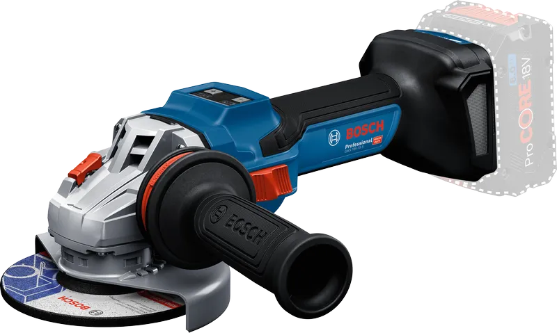 Bosch GWS 18V-15 S 无绳角磨机，ProCORE 8Ah 电池。.