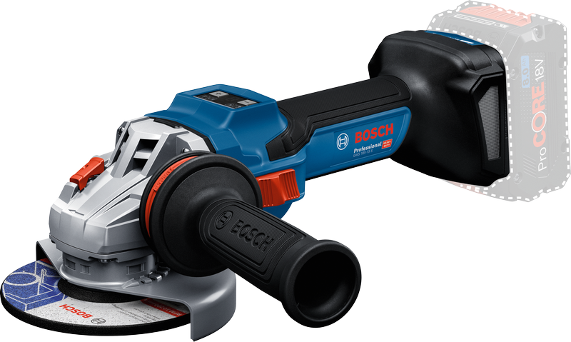 Bosch GWS 18V-15 S 无绳角磨机，ProCORE 8Ah 电池。.