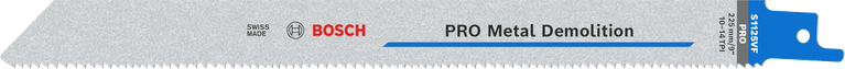 带有可变齿的Bosch PRO Metal Demolition S1125VF 刀片。.