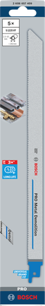 Bosch PRO 金属拆除工具 S1225VF 5 件 1.25 x 19 x 300 毫米。.